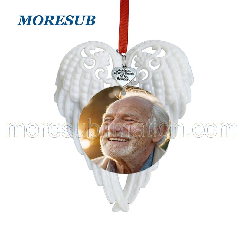 CMP55-Sublimation Angel Wings Ornament