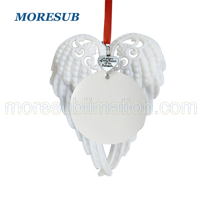 CMP55-Sublimation Angel Wings Ornament