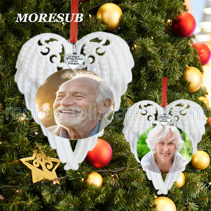 CMP55-Sublimation Angel Wings Ornament