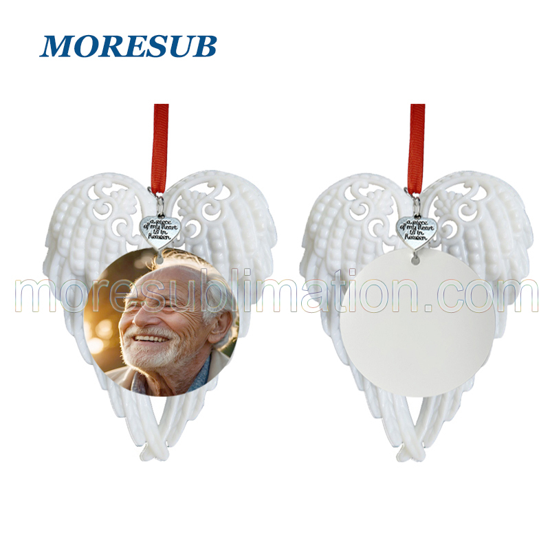 CMP55-Sublimation Angel Wings Ornament