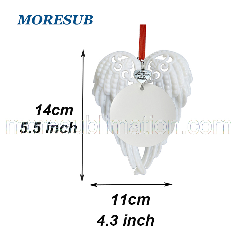 CMP55-Sublimation Angel Wings Ornament