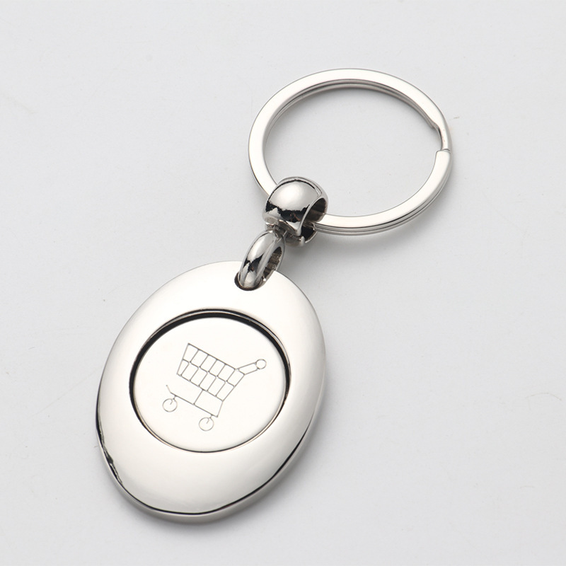 MKC100-Sublimation Trolley Token Coin Keychains
