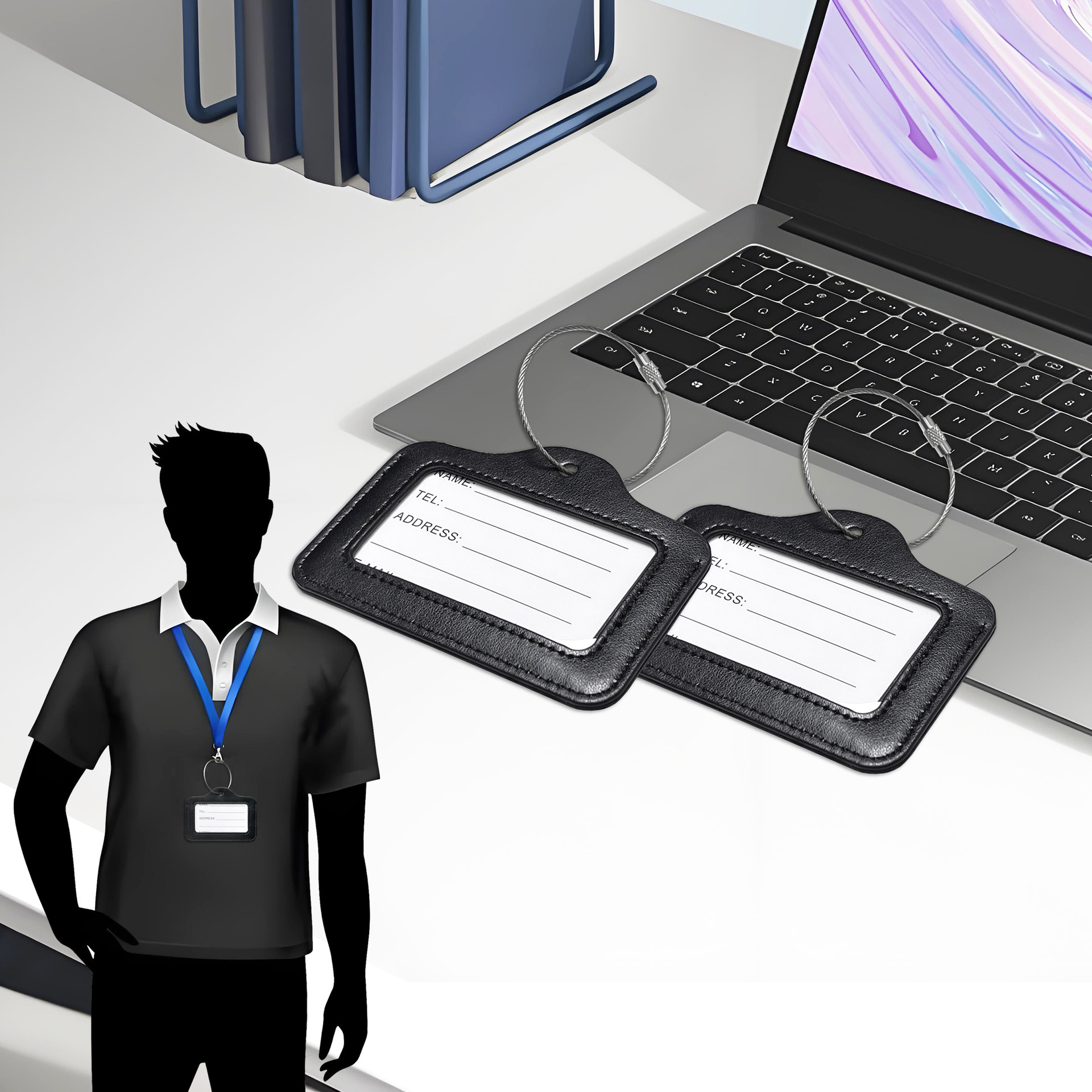 PUC14-Sublimation Work Permit Holder Luggage Tag