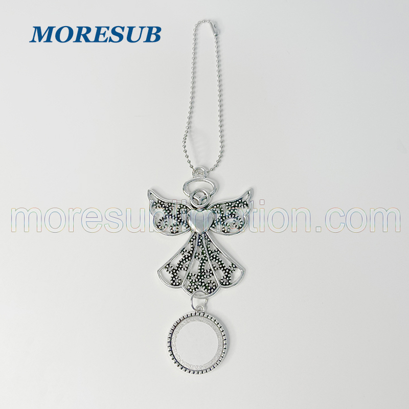 ACH10-Sublimation Angel Wings Car Charm