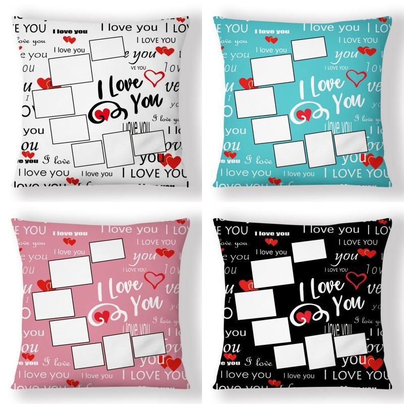 SPC75-Sublimation " I Love You" Moon Pillow Case