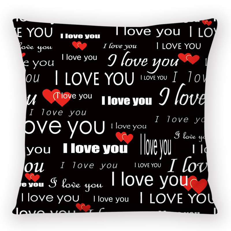 SPC73-Sublimaion " I Love You" Pillow Case