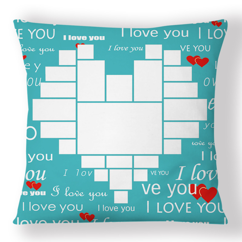 SPC74-Sublimation " I Love You" Heart Pillow Case
