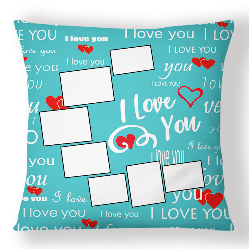 SPC75-Sublimation " I Love You" Moon Pillow Case