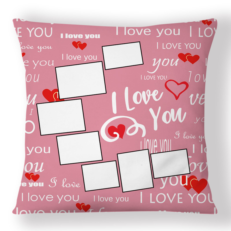 SPC75-Sublimation " I Love You" Moon Pillow Case