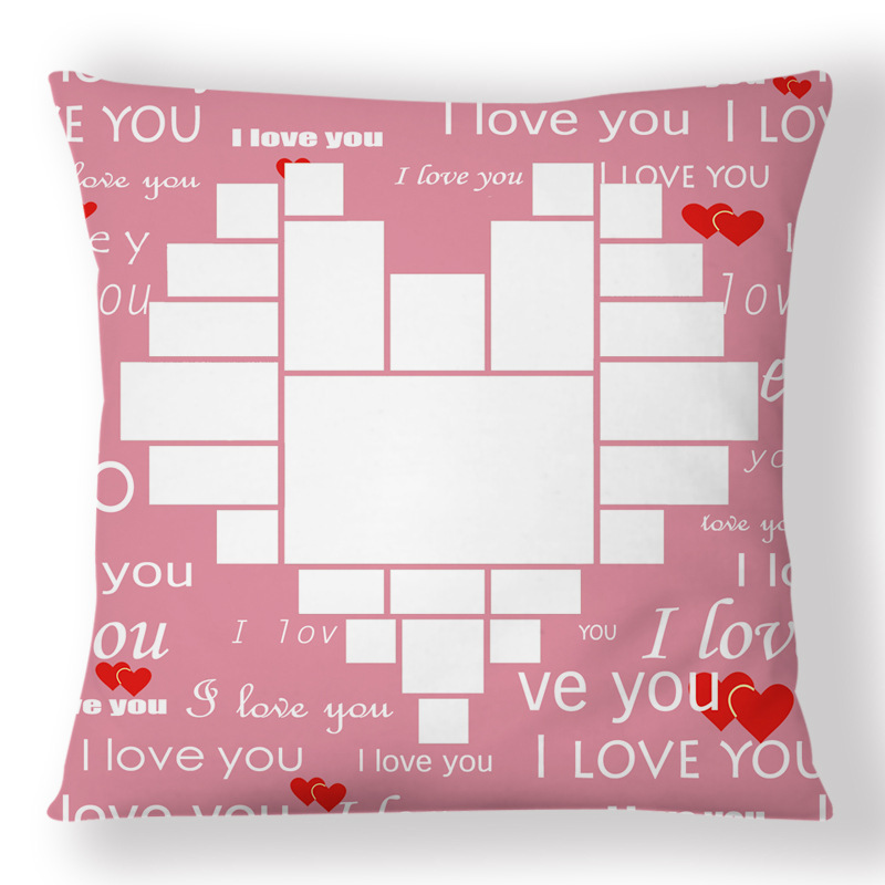 SPC74-Sublimation " I Love You" Heart Pillow Case