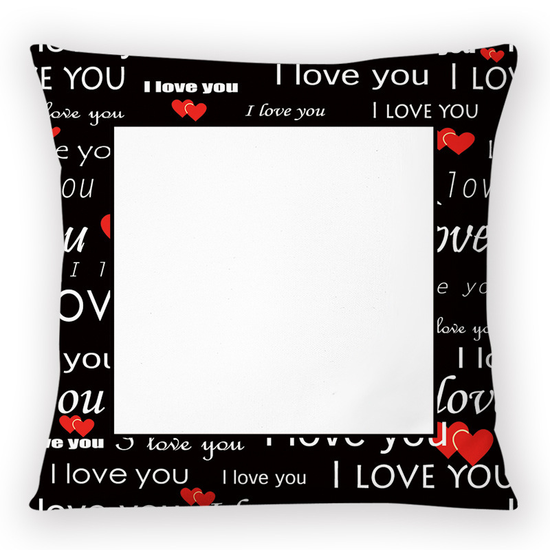 SPC73-Sublimaion " I Love You" Pillow Case