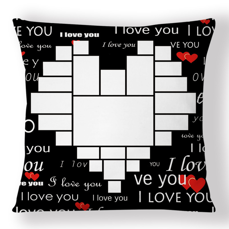 SPC74-Sublimation " I Love You" Heart Pillow Case