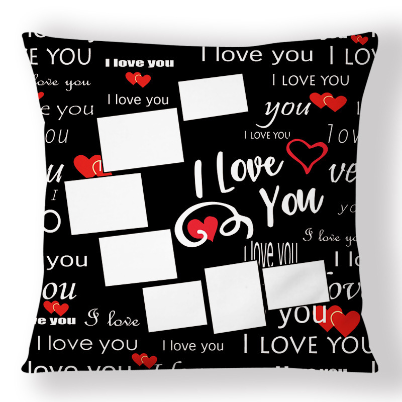 SPC75-Sublimation " I Love You" Moon Pillow Case