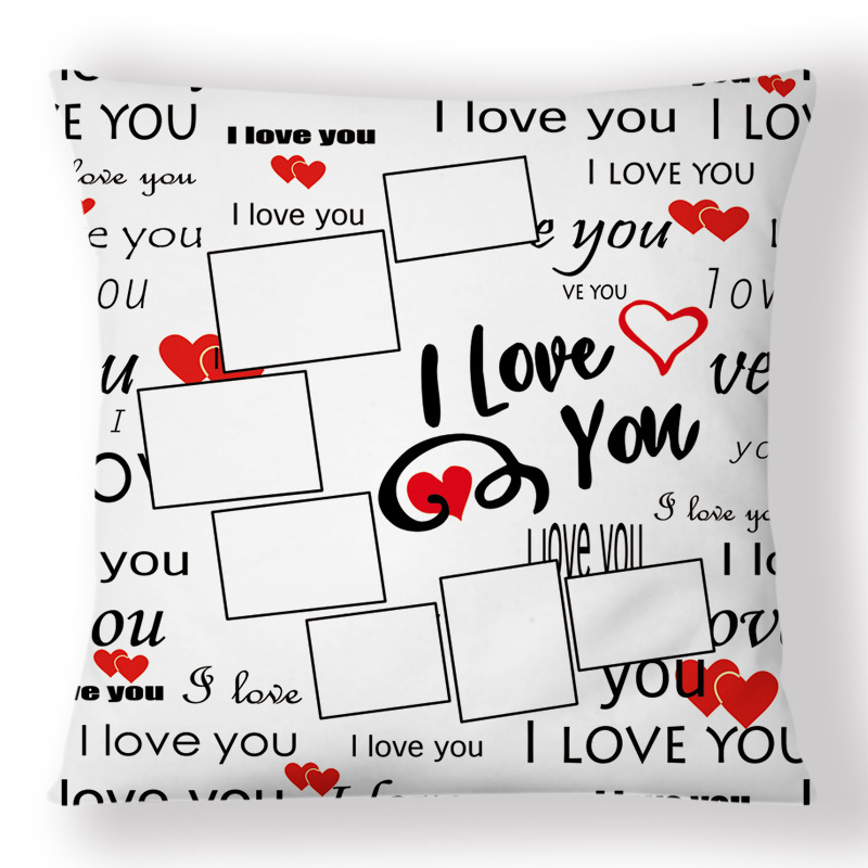 SPC75-Sublimation " I Love You" Moon Pillow Case