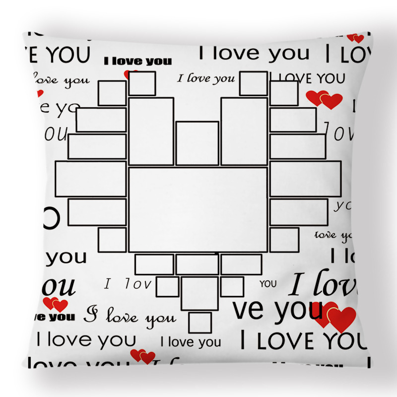 SPC74-Sublimation " I Love You" Heart Pillow Case