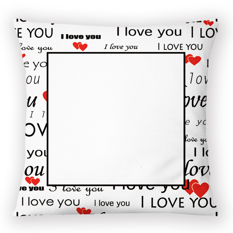 SPC73-Sublimaion " I Love You" Pillow Case