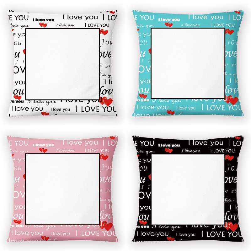 SPC73-Sublimaion " I Love You" Pillow Case