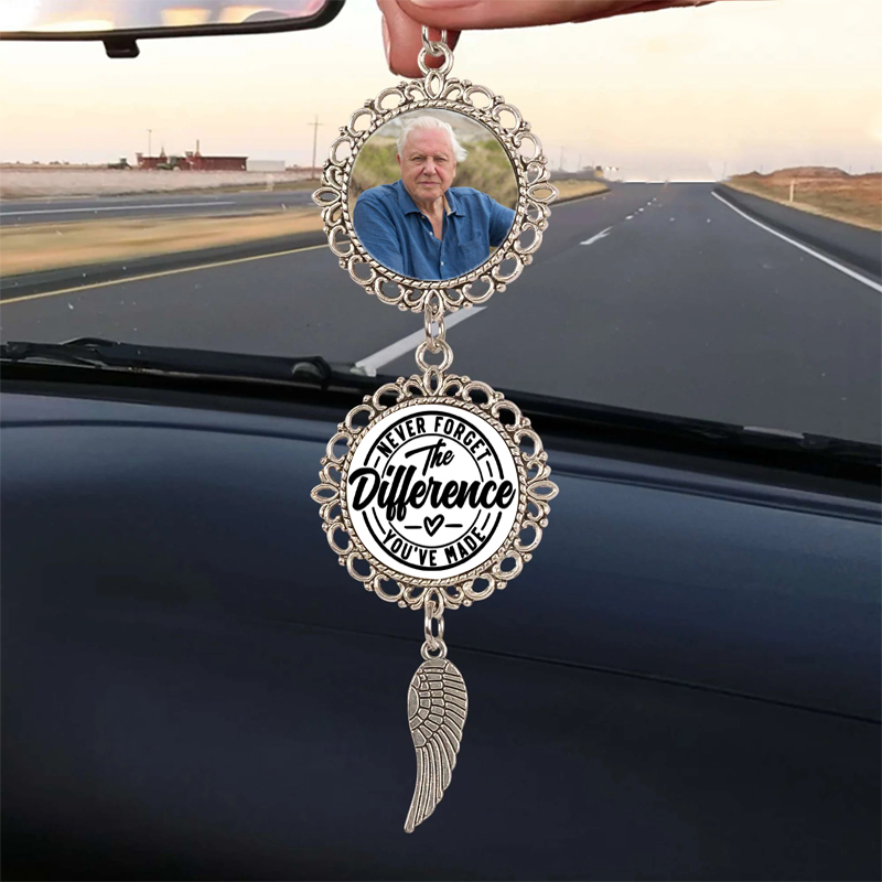 ACH12-Sublimation Memorial Angel Wing Car Hanger