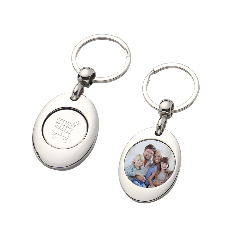 MKC100-Sublimation Trolley Token Coin Keychains