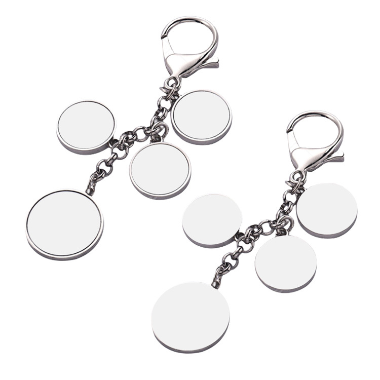 MKC101-Sublimation 4 Photos Keychain