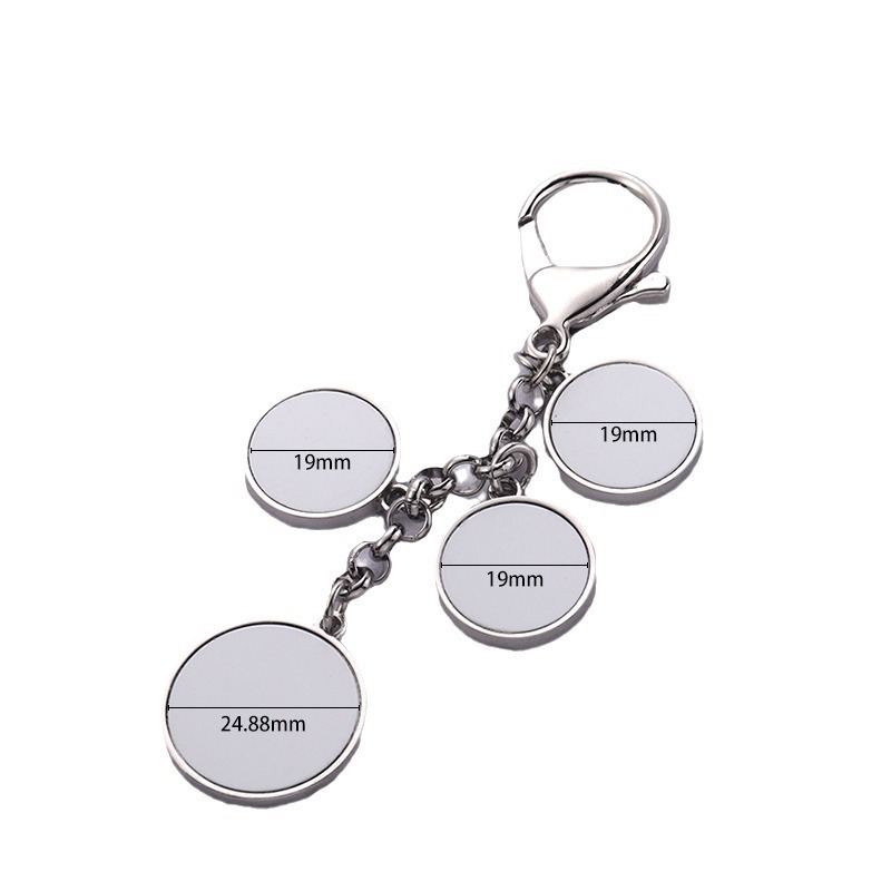 MKC101-Sublimation 4 Photos Keychain