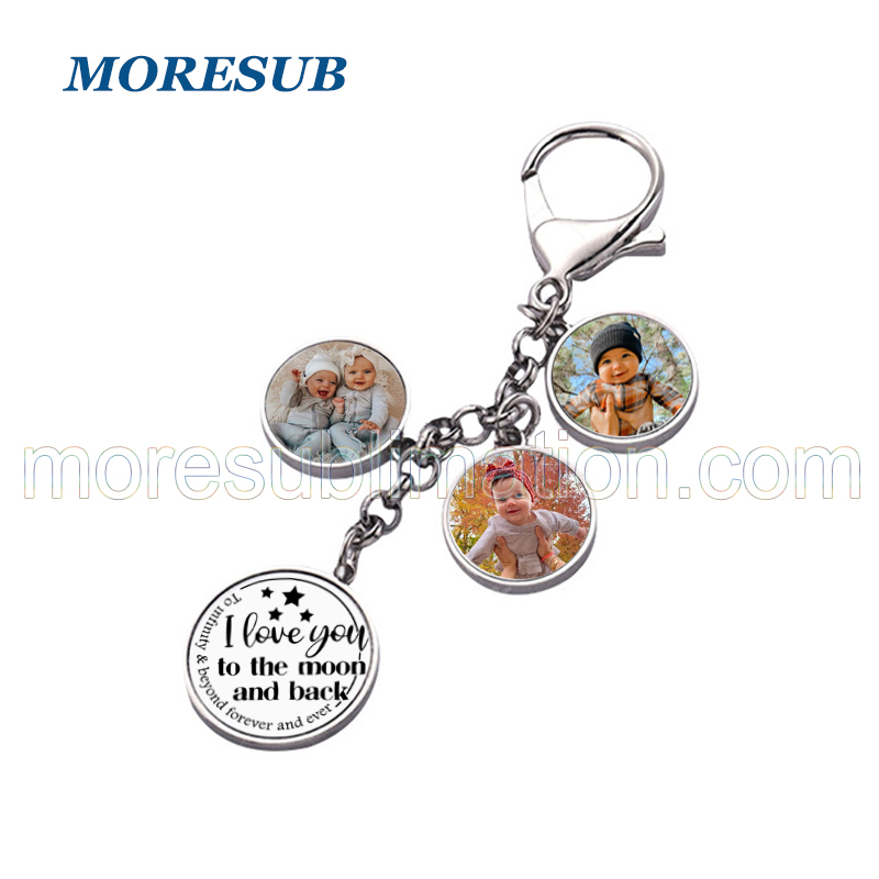 MKC101-Sublimation 4 Photos Keychain