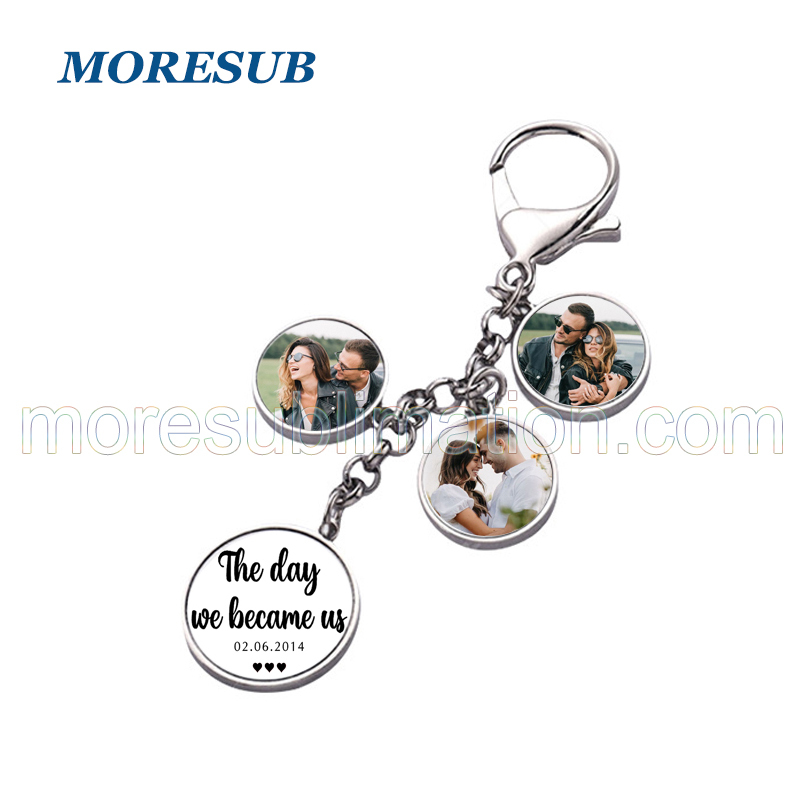 MKC101-Sublimation 4 Photos Keychain