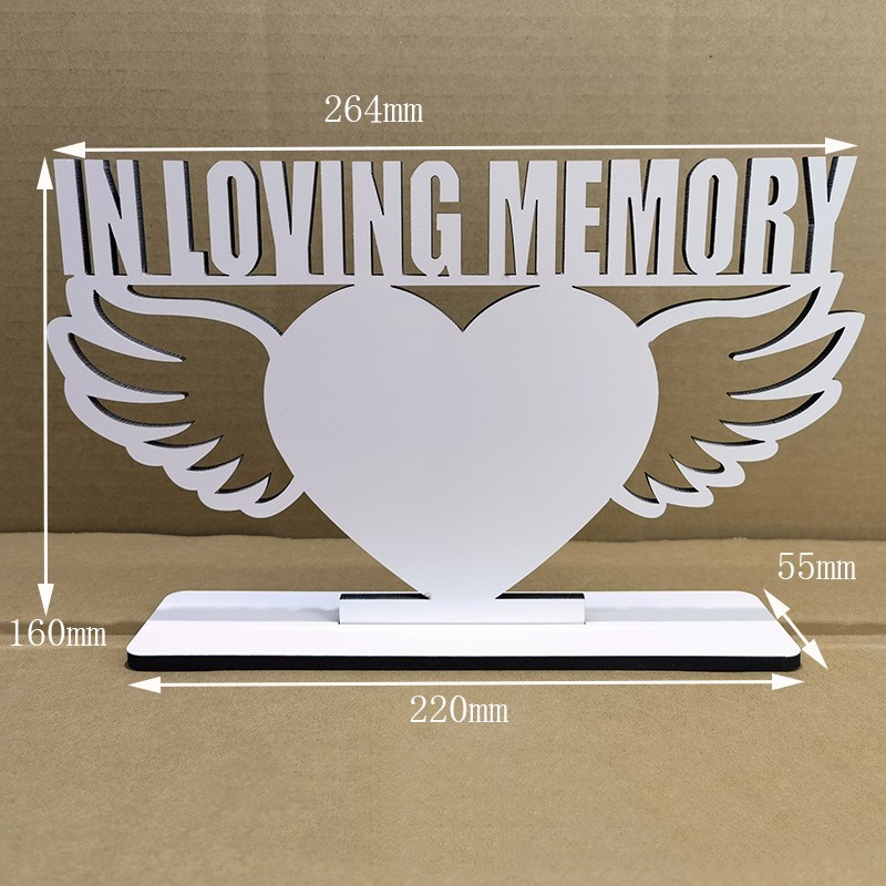 MDPF31-Sublimation MDF IN LOVING MEMORY Photo Frame