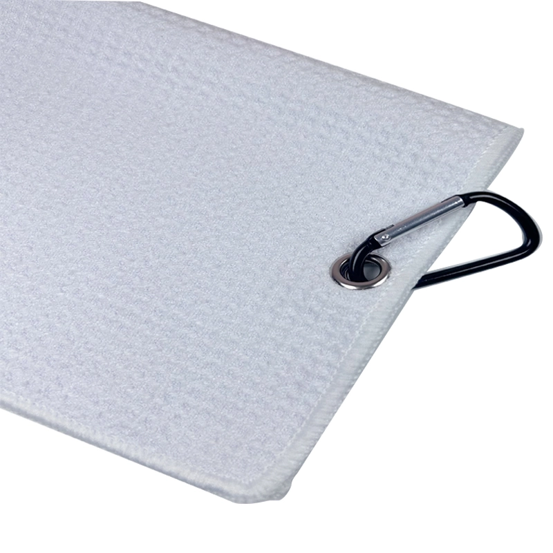 Sublimation 20" Golf Towel With Metal Hole & Carabiner