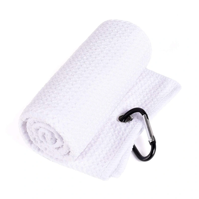 Sublimation 24" Golf Towel With Metal Hole & Carabiner