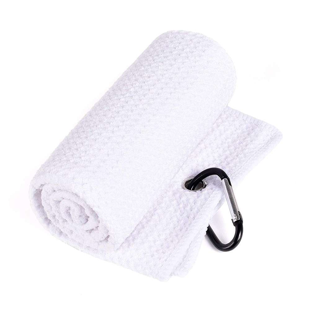 Sublimation 24" Golf Towel With Metal Hole & Carabiner