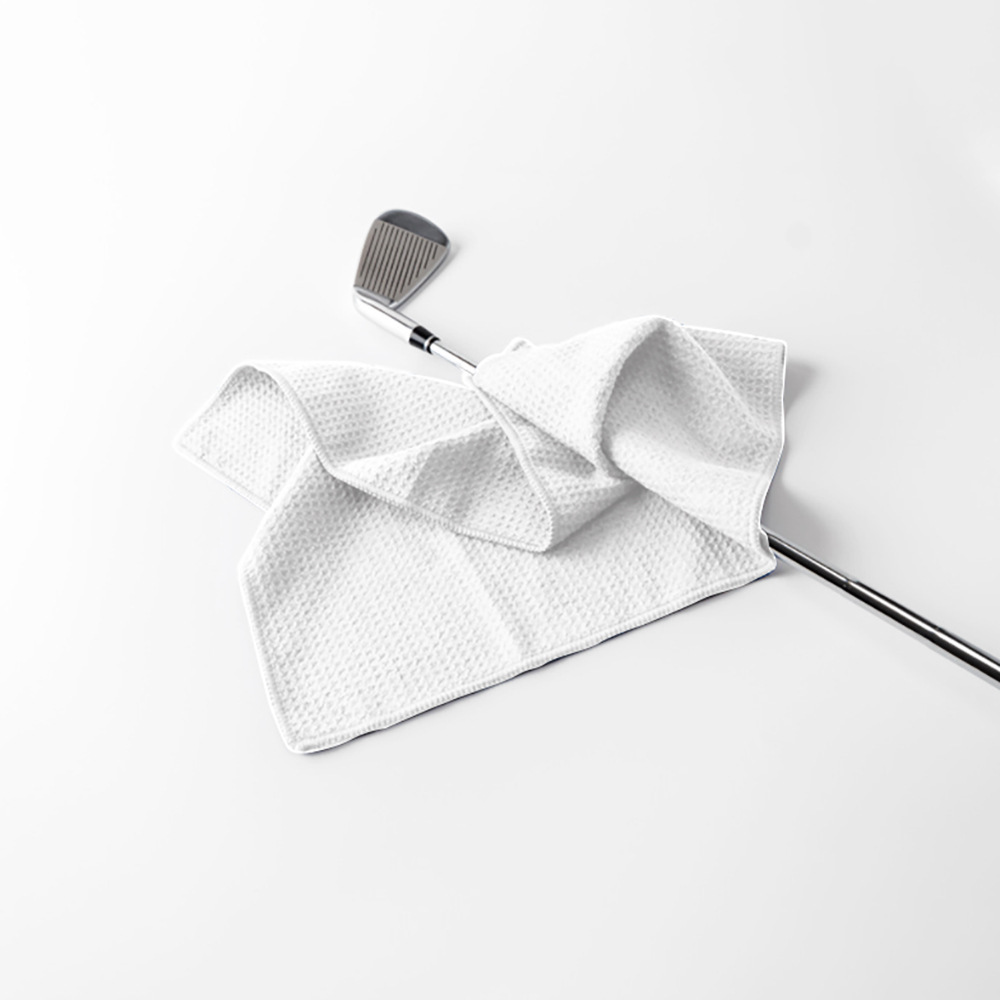 Sublimation 24" Golf Towel With Metal Hole & Carabiner