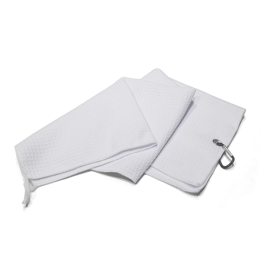 Sublimation 24" Golf Towel With Metal Hole & Carabiner