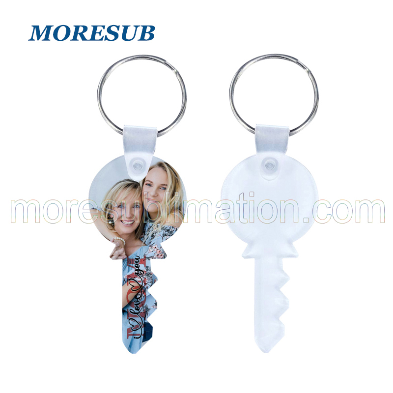 Sublimation Acrylic Keychain Blanks  2.2 x 1 INCHES Key Shape Keychain