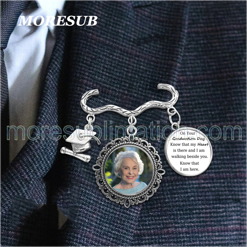 Sublimation Brooches Blanks Graduation Pin