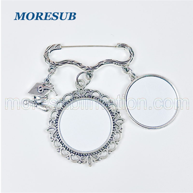 Sublimation Brooches Blanks Graduation Pin