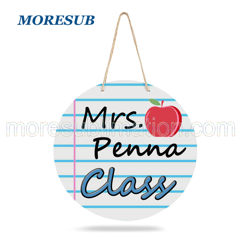 Sublimation Door Hanger Blanks 9.8 INCHES MDF Classroom Door Sign Teacher Welcome Sign