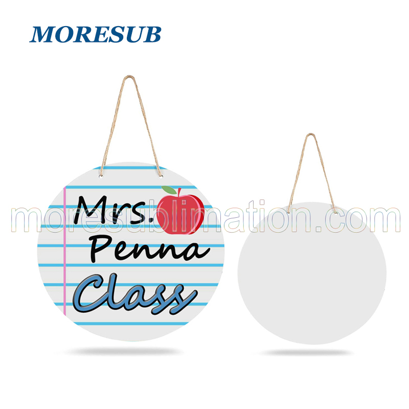 Sublimation Door Hanger Blanks 9.8 INCHES MDF Classroom Door Sign Teacher Welcome Sign