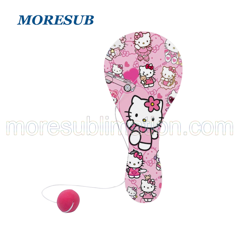 Sublimation Paddle Ball Blanks Wholesale MDF Double Sided Paddle Ball