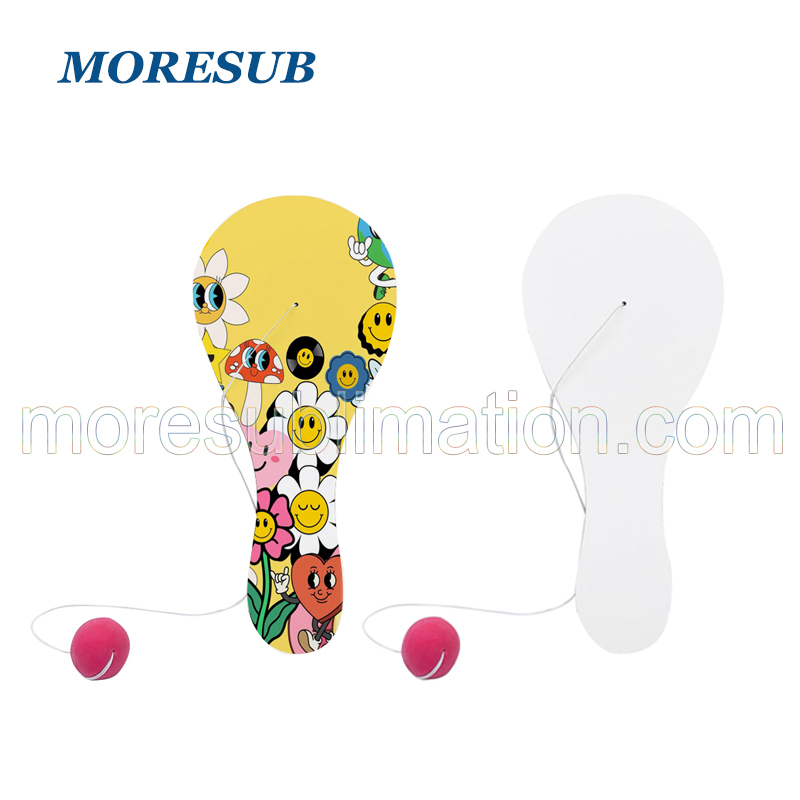 Sublimation Paddle Ball Blanks Wholesale MDF Double Sided Paddle Ball