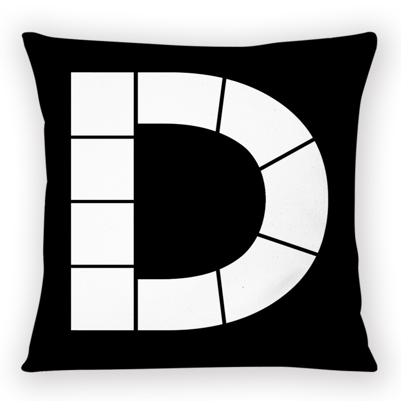 Sublimation " D " Pillow Case Blanks Wholesale Pillow Cover