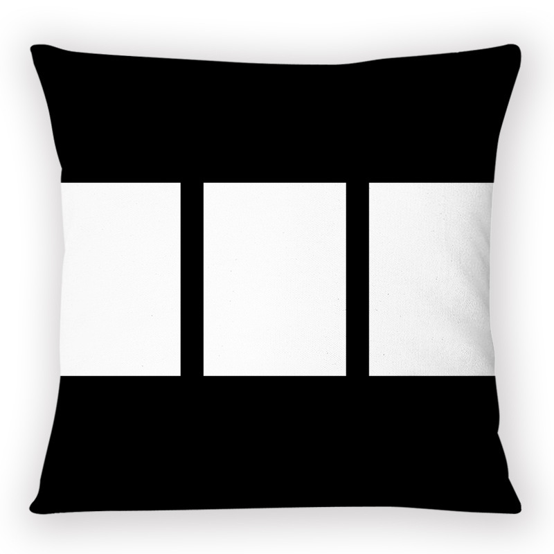 Sublimation 3 Panel Pillow Case 16 INCHES Photo Pillow Cover Blanks