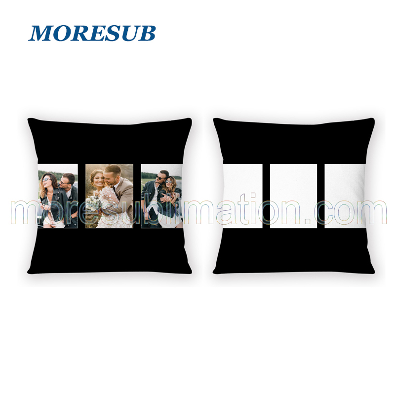 Sublimation 3 Panel Pillow Case 16 INCHES Photo Pillow Cover Blanks