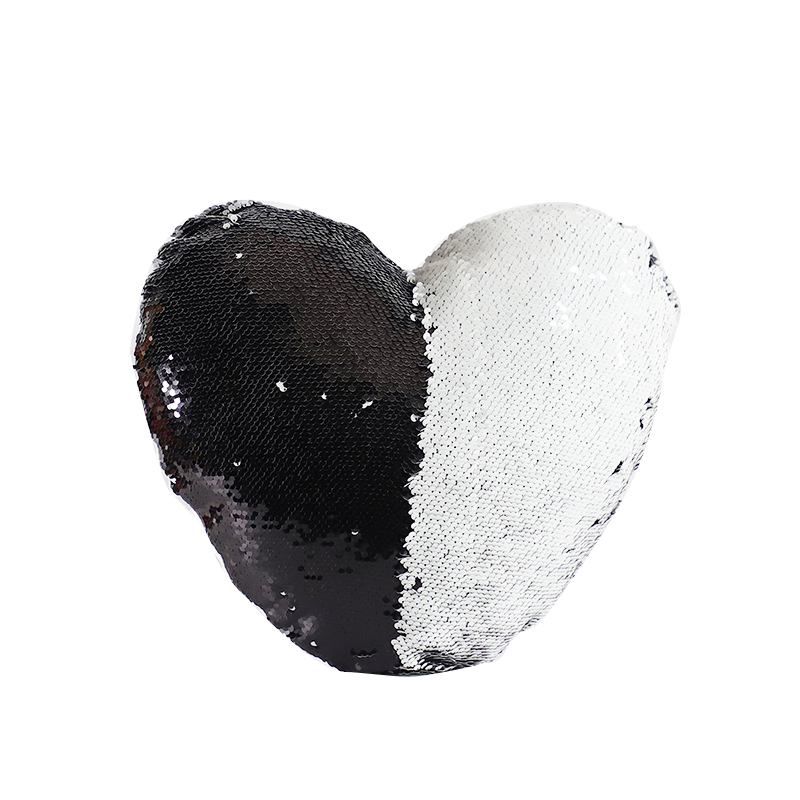 Sublimation Heart Flip Sequin Pillow Case Wholesale Pillow Cover
