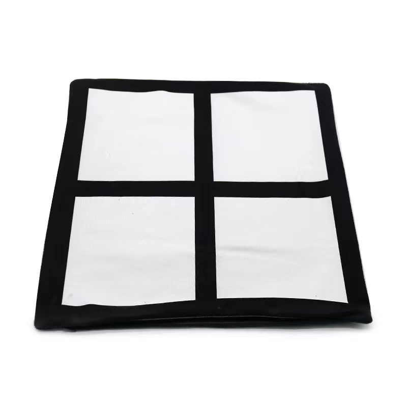 Sublimation 4 Panels Pillow Case Blanks Wholesale Polyester Pillow Cover