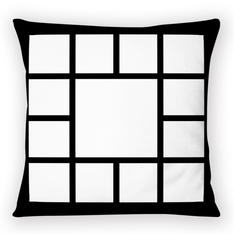 Sublimation 13 Panels Pillow Case Wholesale Pillow Cover
