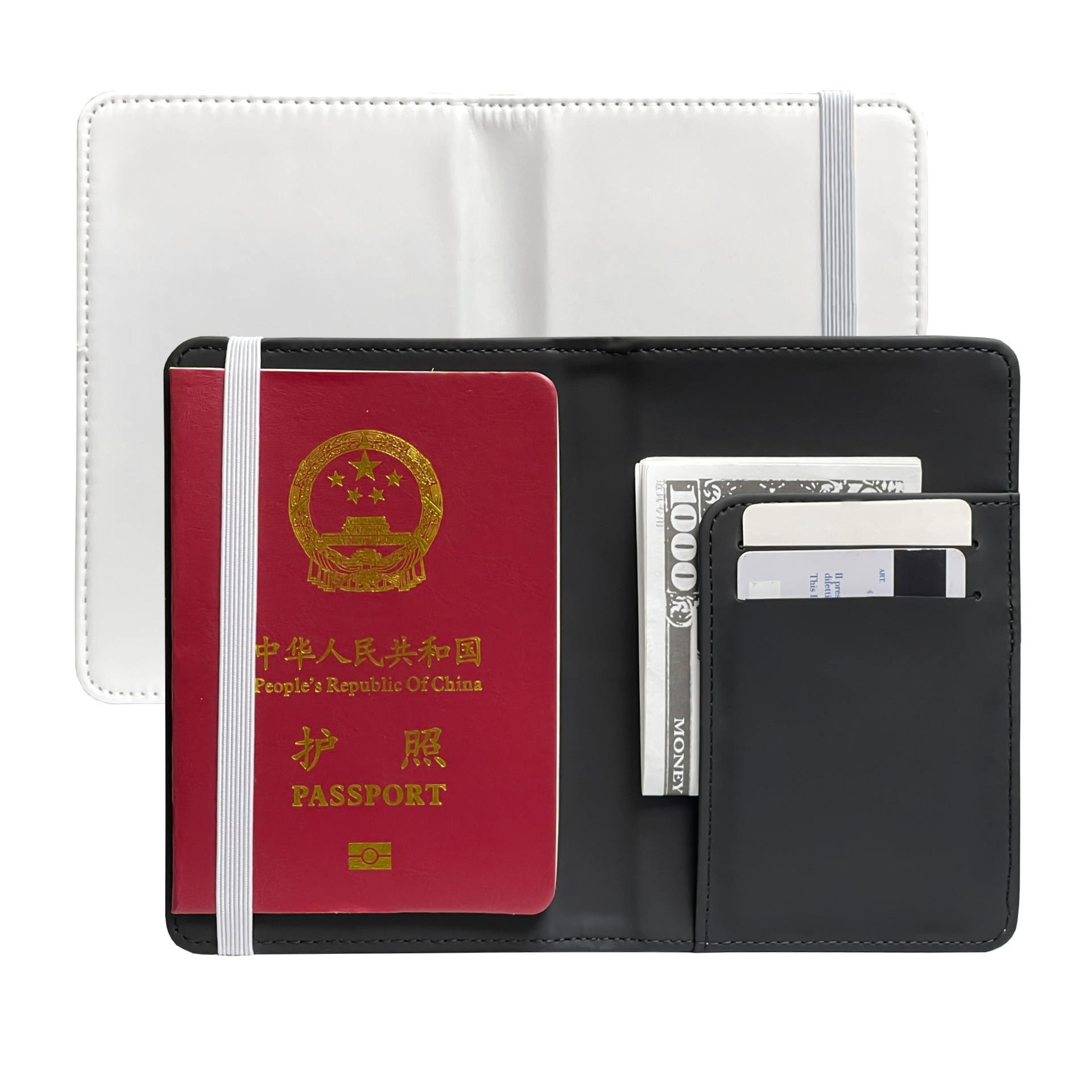 Sublimation Passport Holder Blanks Wholesale Pu Leather Passport Cover
