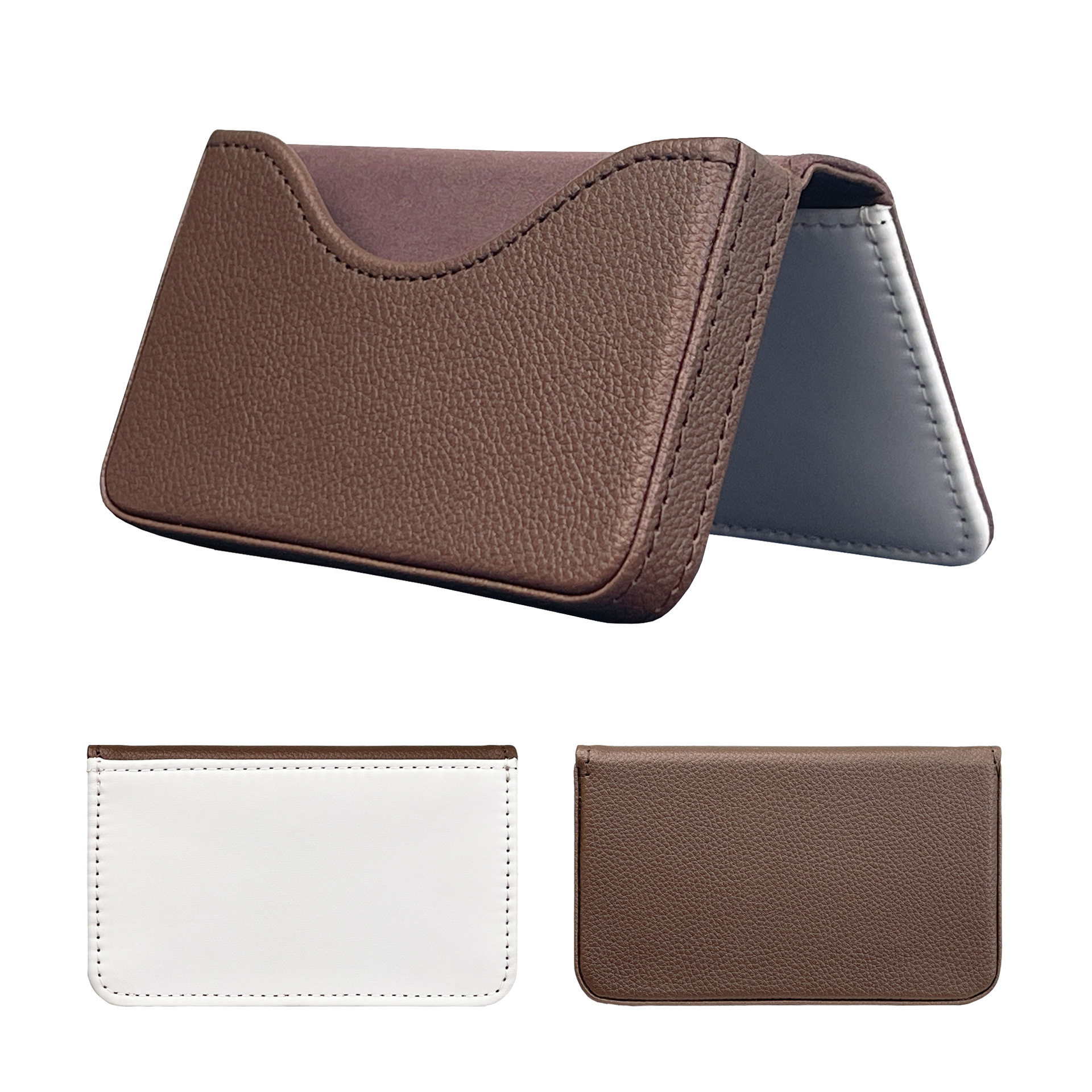 Sublimation PU Leather Business Card Case Blanks Wholesale Card Holder