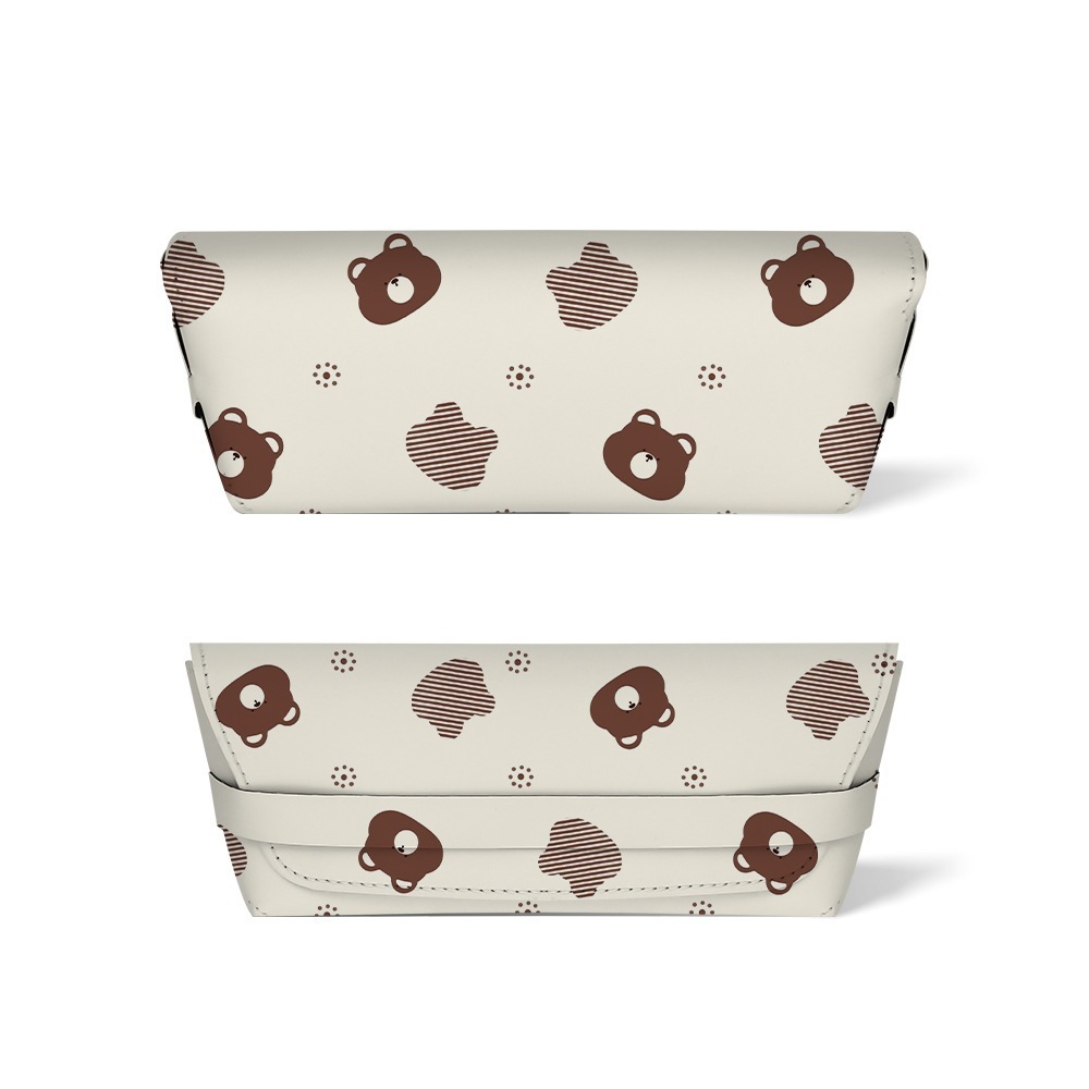 Sublimation Glasses Cases Blanks Pu Leather Easy-to-assemble Pencil Cases