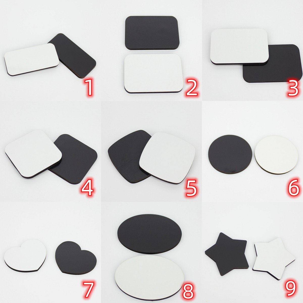 Sublimation Refrigerator Magnet Blanks Wholesale MDF Fridge Magnet